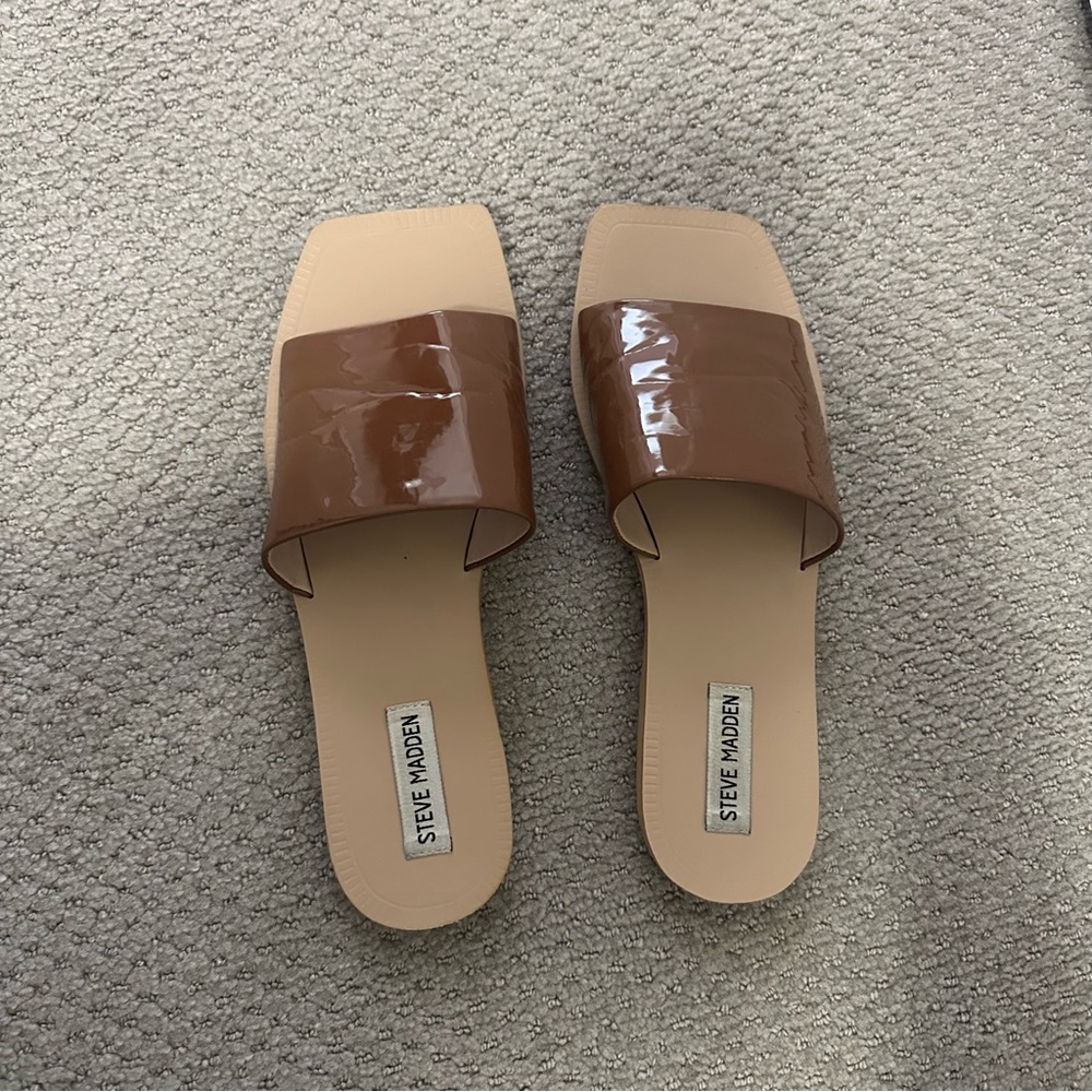 Steve Madden Patent Leather Sandals